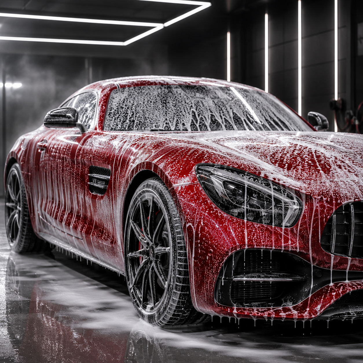 Gentle foam wash cleaning