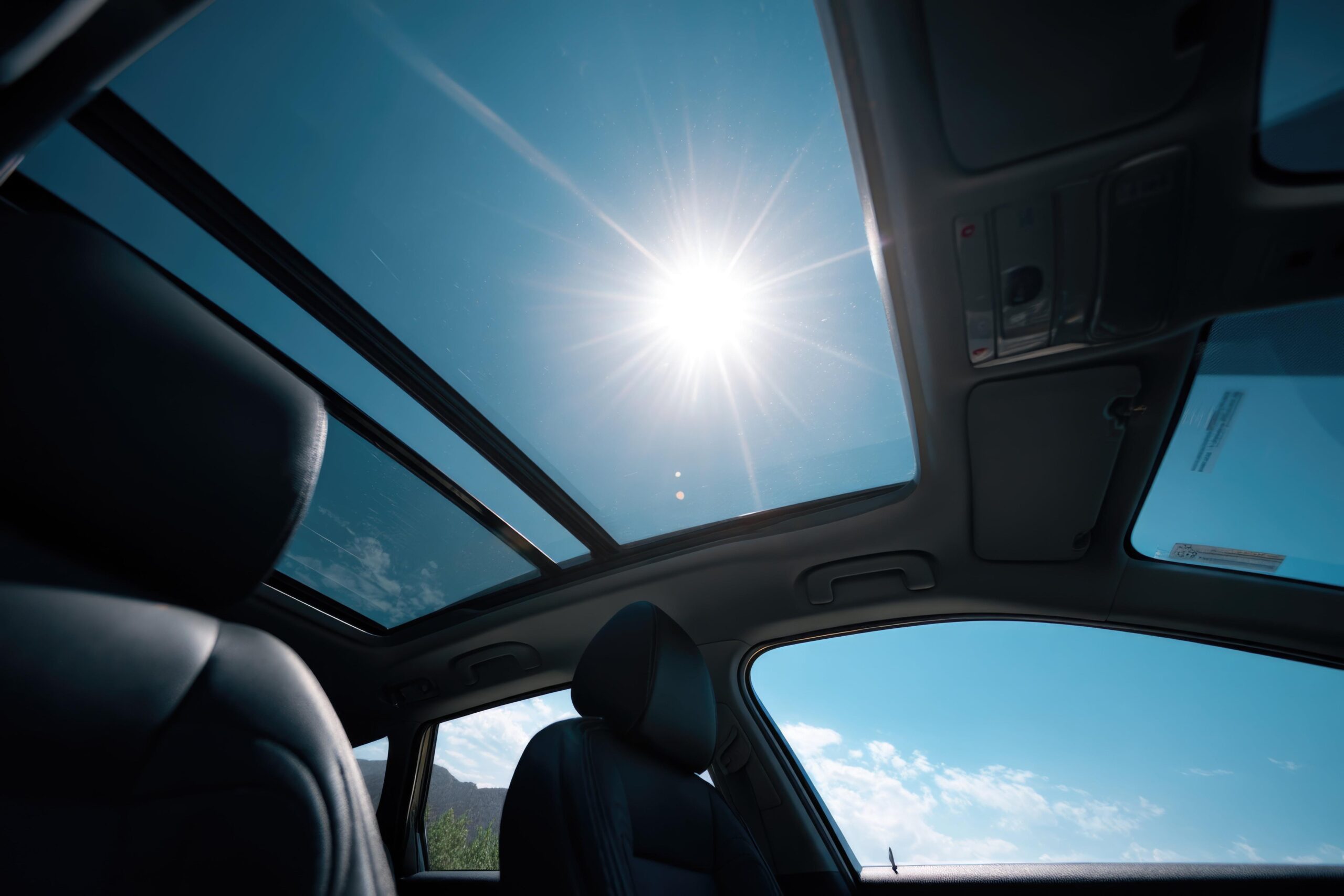 Sunroof UV exposure protection